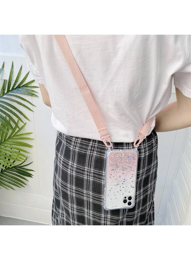 erorex Case For iPhone 14 Pro Max Lanyard Gradient Glitter Epoxy Case - Image 5