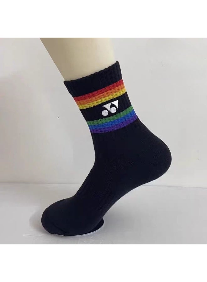 KUYING Fashion Anti Slip Breathable Sports Socks Three Piece Set 