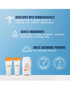 Carpe Carpe Antiperspirant Underarm, Hand & Foot Lotion Bundle, Head to Toe Sweat Protection for Hands, Feet, and Underarm, Dermatologist Recommended  - Image 3
