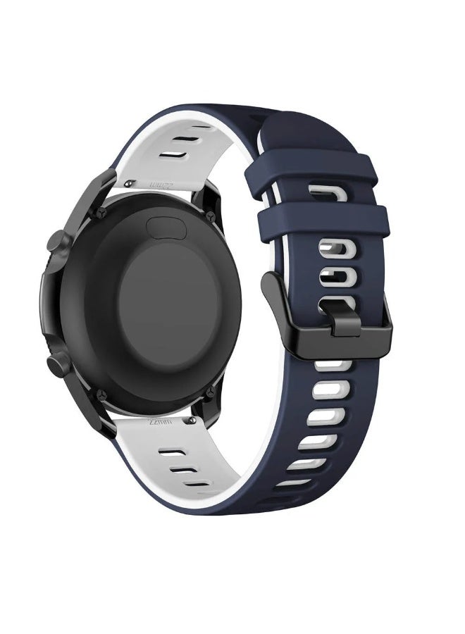 Silicone Strap for Samsung Galaxy Watch 4/5/6/7 44mm 40mm/Classic 46mm 42mm 47mm 43mm/Samsung Watch 5pro 45mm Bracelet (Blue) - Image 1