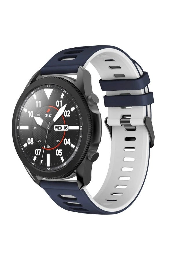 Silicone Strap for Samsung Galaxy Watch 4/5/6/7 44mm 40mm/Classic 46mm 42mm 47mm 43mm/Samsung Watch 5pro 45mm Bracelet (Blue) - Image 2