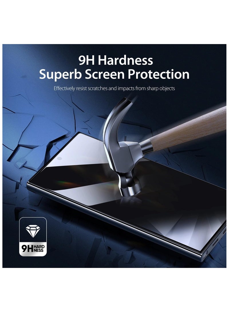 Denx Privacy Screen Protector for Samsung Galaxy S25 Ultra 6.9inches, Anti-Scratch, High Transparency, Anti-fingerprint, Premium Screen Protector Tempered Glass  - Image 4