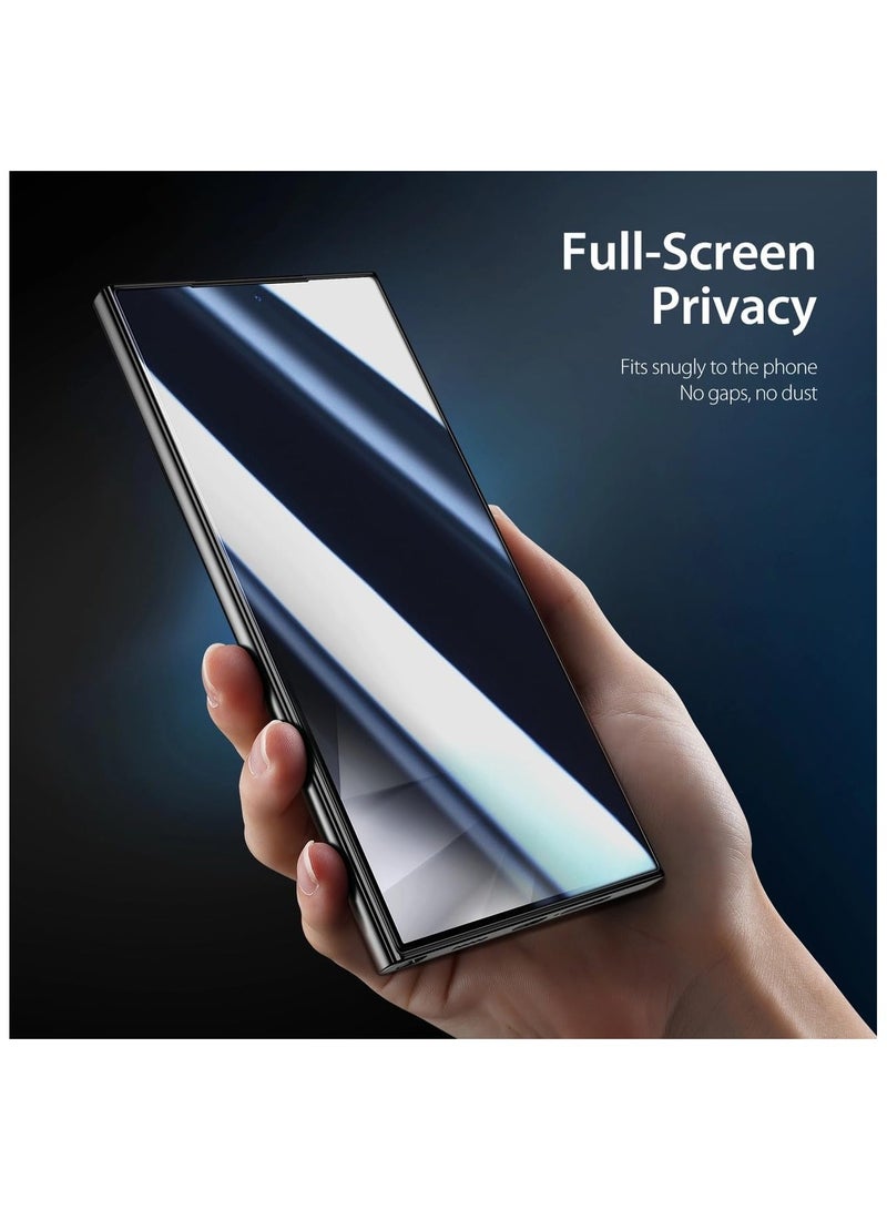 Denx Privacy Screen Protector for Samsung Galaxy S25 Ultra 6.9inches, Anti-Scratch, High Transparency, Anti-fingerprint, Premium Screen Protector Tempered Glass  - Image 5