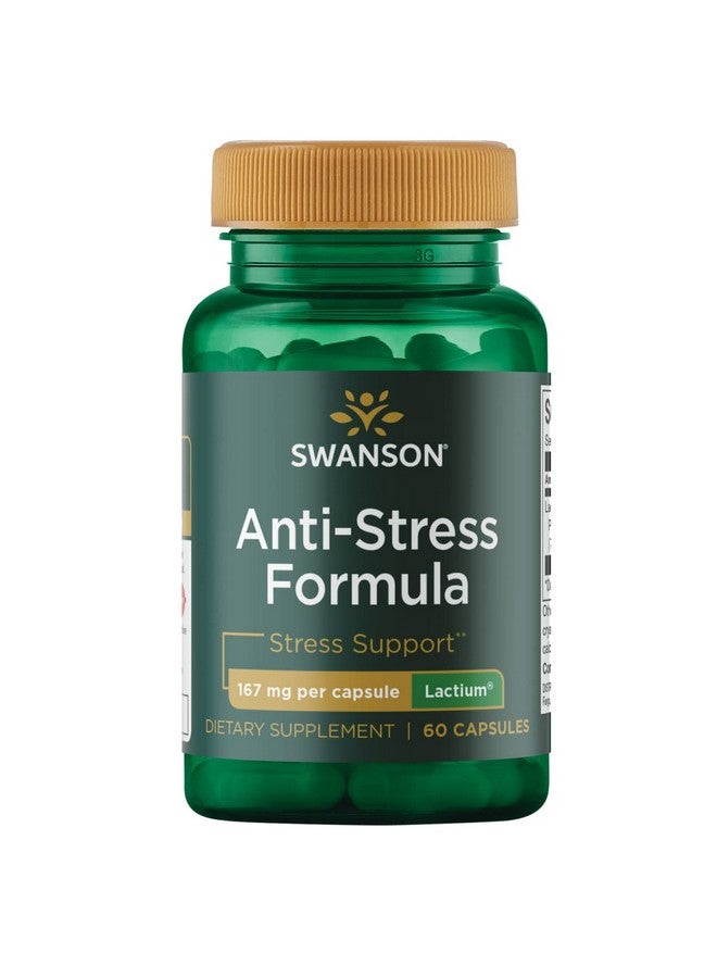 SWANSON Women Antistress Formula (Lactium) Helps Counter Stress Promotes Relaxation And Sleep Support (60 Capsules 167Mg) 1 Pack - Image 1