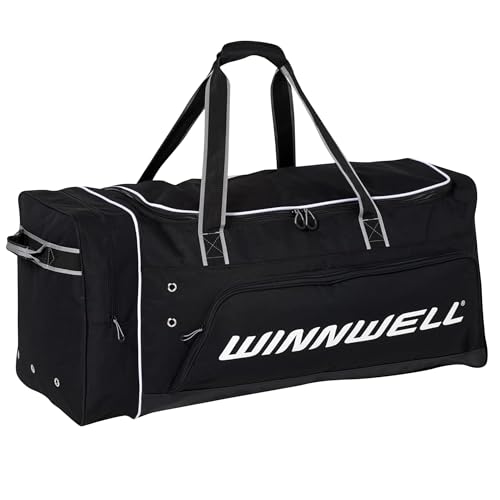 Winnwell Premium Carry Hockey Bag - Equipment Bag with Mulitple Pouches - Great for Carrying Sport Gear (Black, Junior) - Image 1