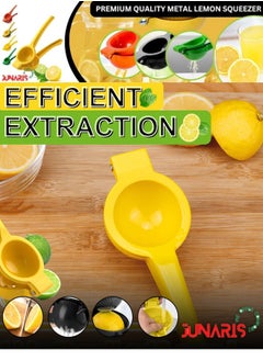 JUNARIS Lemon Squeezer - Lemon Juicer - Metal Manual Hand Juicer Tool, Lemon & Lime Squeezer,Kitchen Tools for citrus juicer & Dishwasher Safe  - Image 2