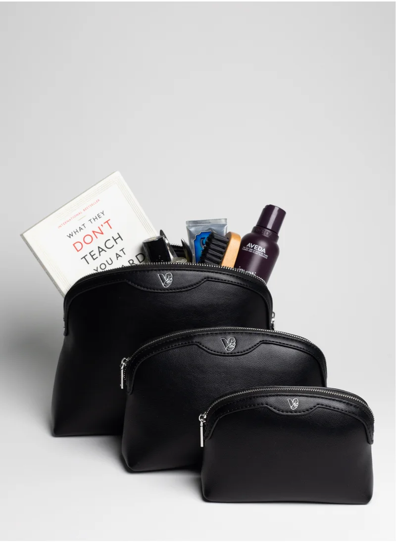 فيجانولوجي Kora Travel Pouch Bundle of 3 in Black