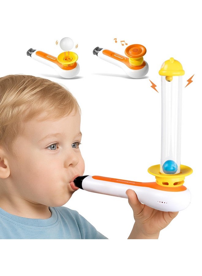 TOP BRIGHT 3in1 Sensory Toys for Toddlers Autism, Montessori Toddler Toys for 3 4 5 Year Old with Whistle, Ball Blowing, Floating Blow Pipe Balls Birthday Gift - Image 1