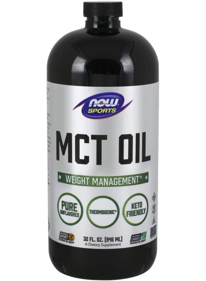 Now Sports Pure MCT Oil 32 Oz - Image 1