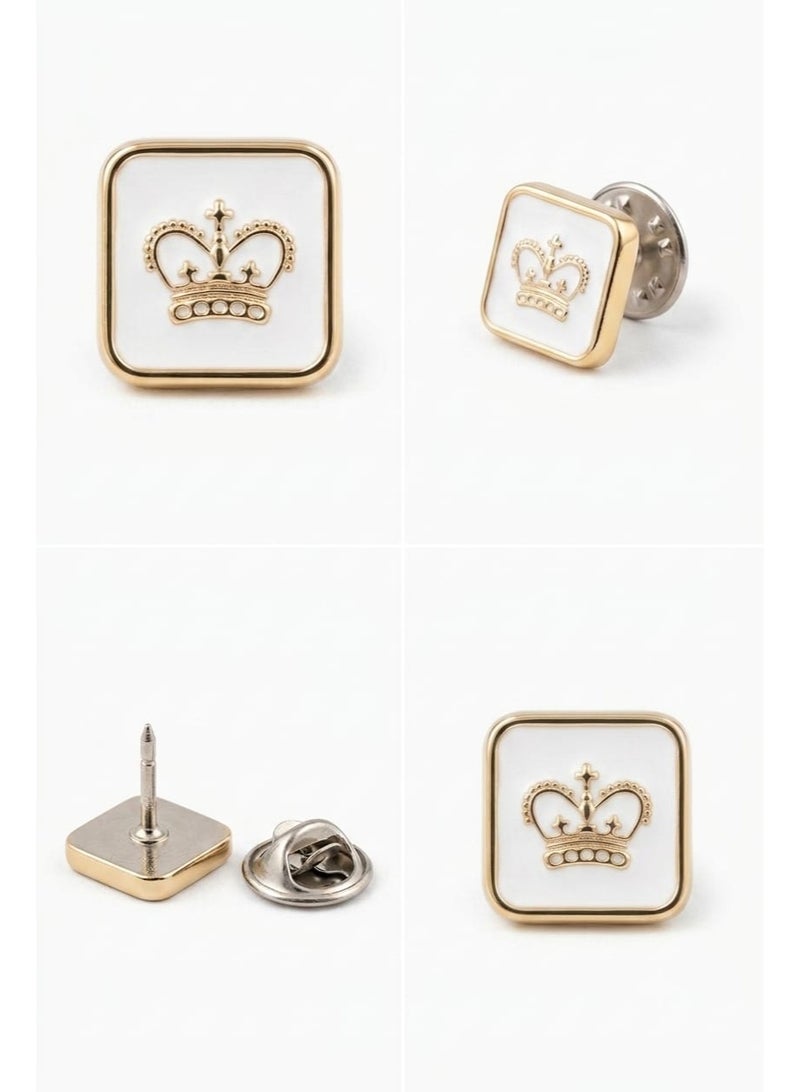 Pin set, 3 pieces, suit jacket pins, elegant brooch accessories for weddings and formal wear - Image 5