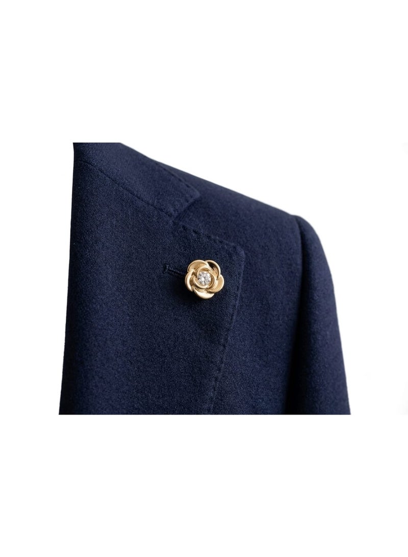 Pin set, 3 pieces, suit jacket pins, elegant brooch accessories for weddings and formal wear - Image 2