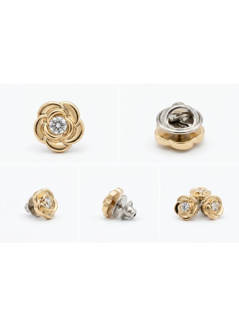 Pin set, 3 pieces, suit jacket pins, elegant brooch accessories for weddings and formal wear - Image 3