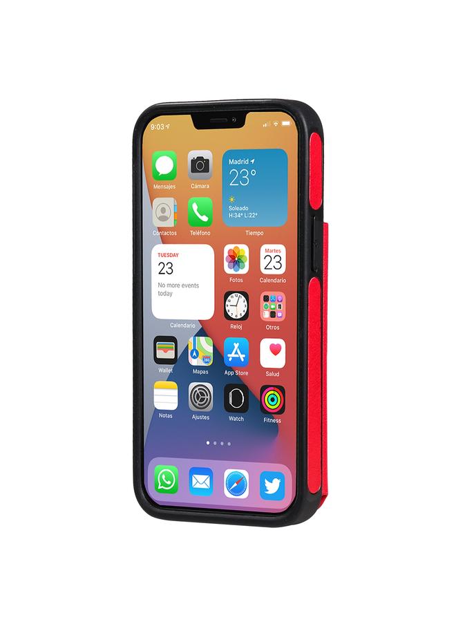 S-TOP Case For iPhone 12 mini Solid Color Double Buckle Zipper Shockproof Protective Case - Image 3