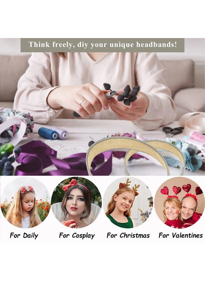 Wecoe - Grey Headband Women 1 Inch Sueded Like Headband Non Slip Fashion Solid Plain Headband Hair Band Diy Halloween Christmas Costume Hair Accessories For Women Girls Diademas Para Mujer Gifts - Image 1