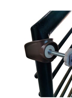 Universal Staircase Fitting for Any Metal Safety Gate Brown- Set of 2