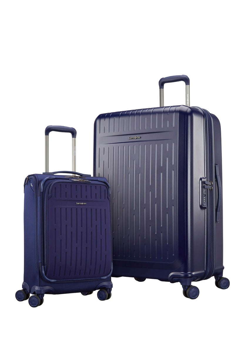 سامسونايت حقيبة سفر سامسونايت سترايف إل تي إي الصلبة، قطعتان، خفيفة الوزن، مزودة بقفل أمان من إدارة أمن النقل - لون أزرق أيرلندي - Image 1
