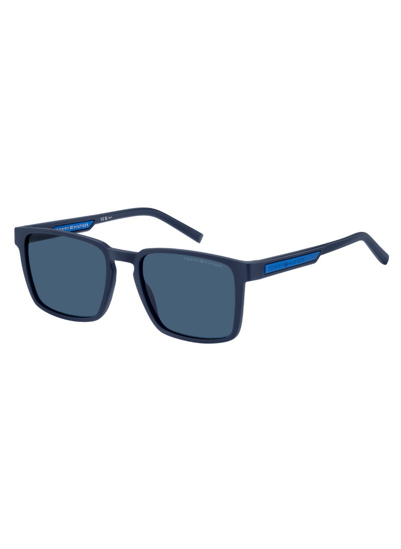 TOMMY HILFIGER Men's UV Protection Rectangular Shape  Sunglasses TH 2088/S BLUE 44 - Lens Size: 43.8 Mm - Mtt Blue M  - Image 1