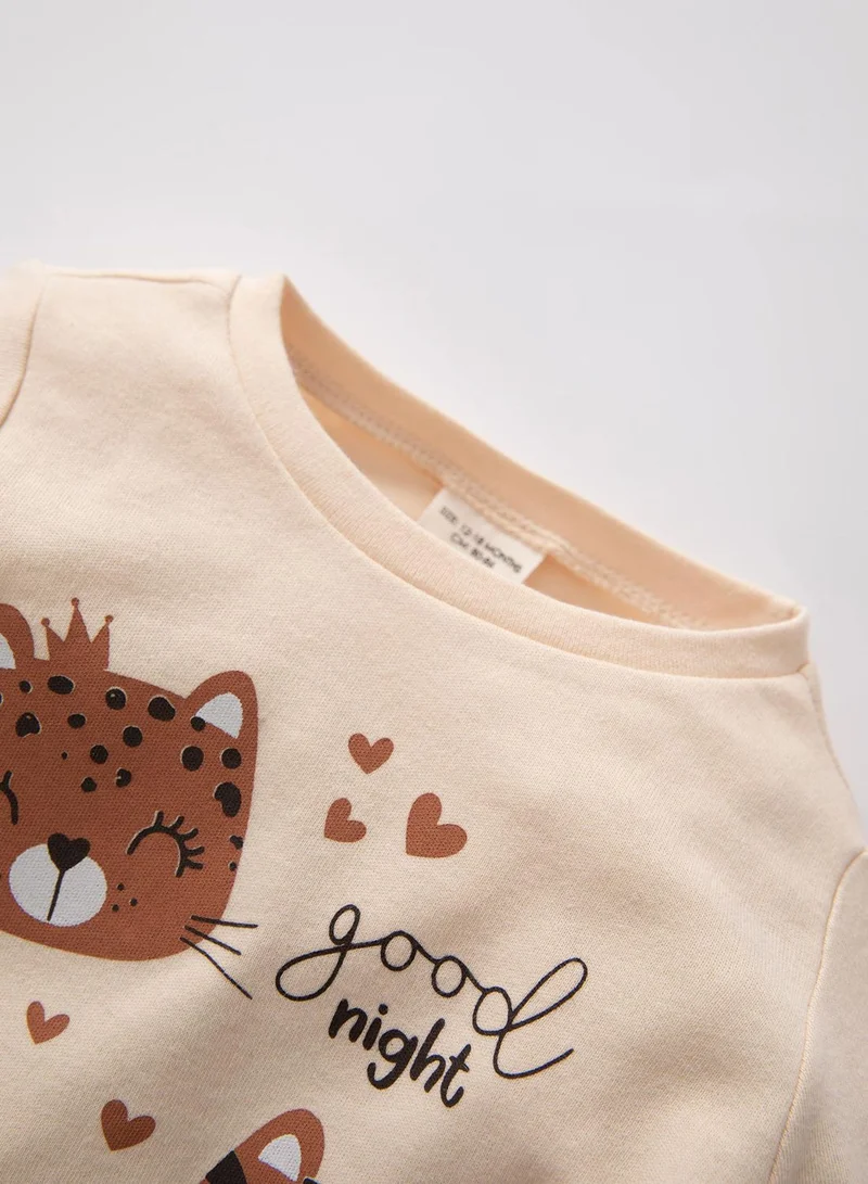 DeFacto Kids Animal Print Pyjama Set