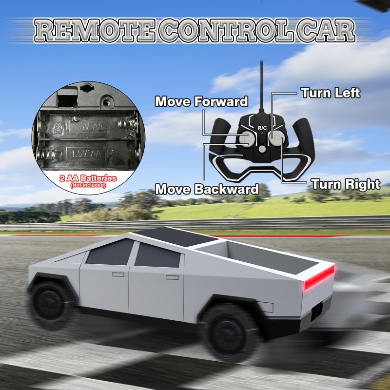 Orlenic Remote Control Car for Kids 3-8 Years, 1:24 Scale High Speed RC Truck with Lights, All-Terrain Diecast Vehicle, Electric Off-Road Toy Truck for Boys Girls, Gifts for Children - Image 5