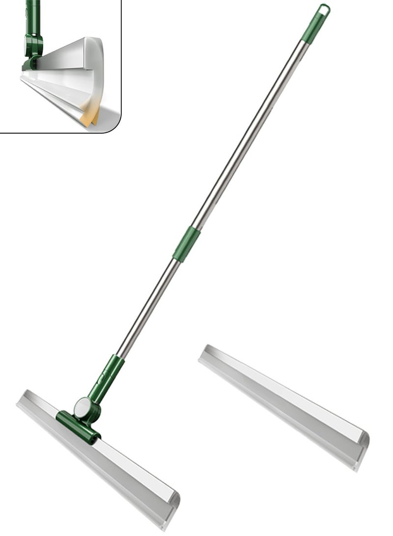 Retractable Magic Silicone Mops with a Replaceable Head that Swivels 180 Degrees for Cleaning Toilet and Glass - Image 1