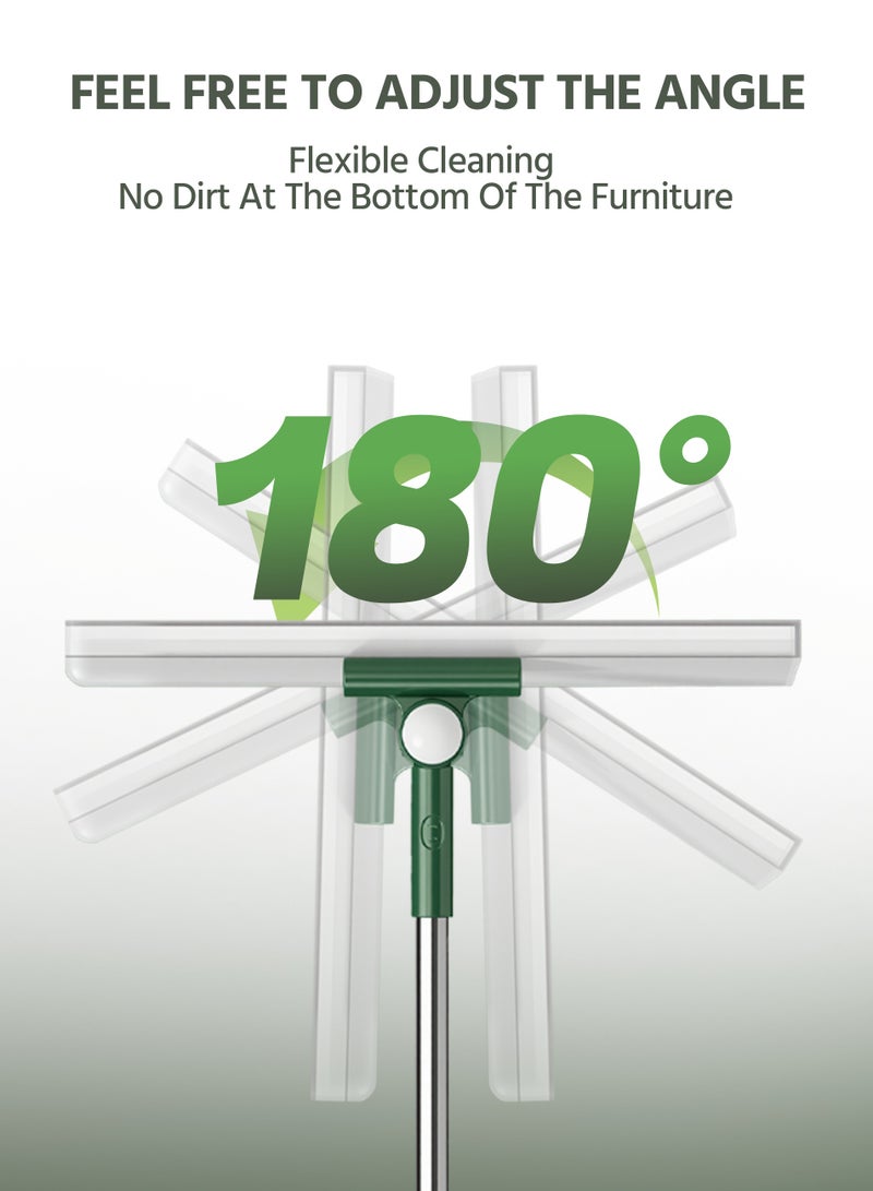 Retractable Magic Silicone Mops with a Replaceable Head that Swivels 180 Degrees for Cleaning Toilet and Glass - Image 3