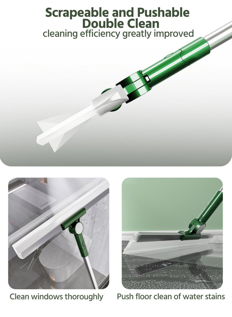 Retractable Magic Silicone Mops with a Replaceable Head that Swivels 180 Degrees for Cleaning Toilet and Glass - Image 5