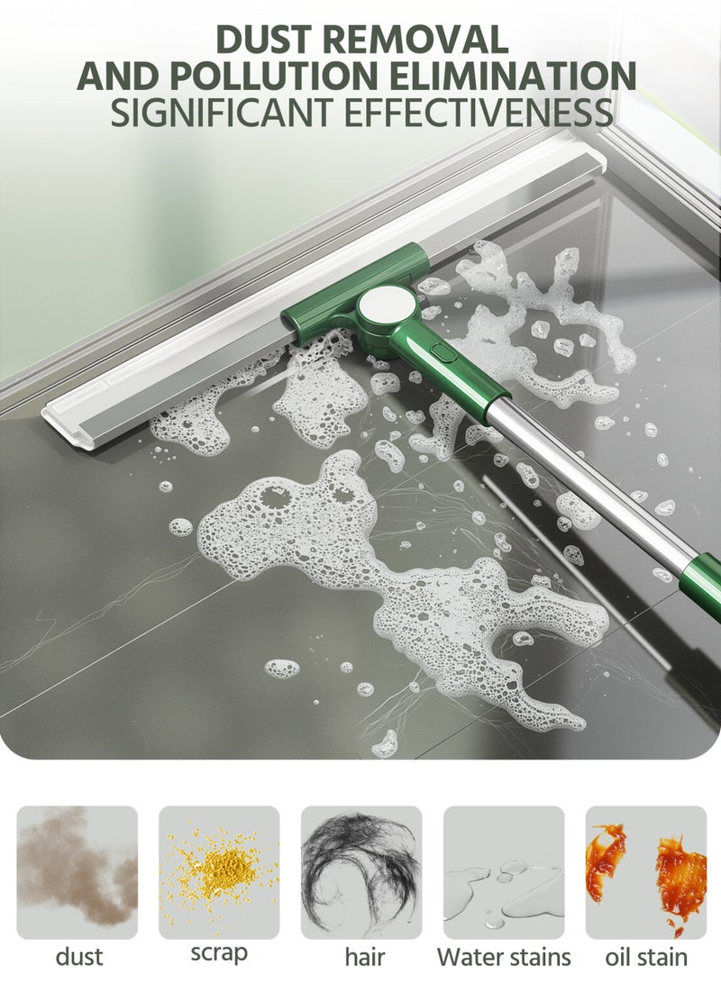 Retractable Magic Silicone Mops with a Replaceable Head that Swivels 180 Degrees for Cleaning Toilet and Glass - Image 4