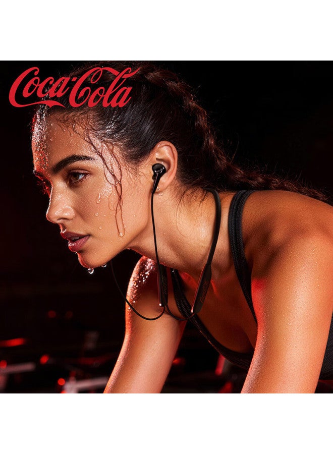 Coca-cola T78 Neckband Bluetooth Earphones Long Battery Life Wireless Sports Running Music Headphones Gift Compatible With Apple Huawei Xiaomi - Image 2