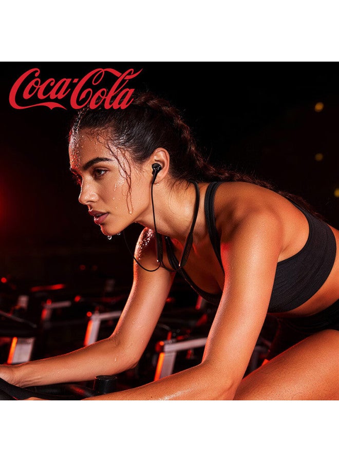 Coca-cola T78 Neckband Bluetooth Earphones Long Battery Life Wireless Sports Running Music Headphones Gift Compatible With Apple Huawei Xiaomi - Image 4
