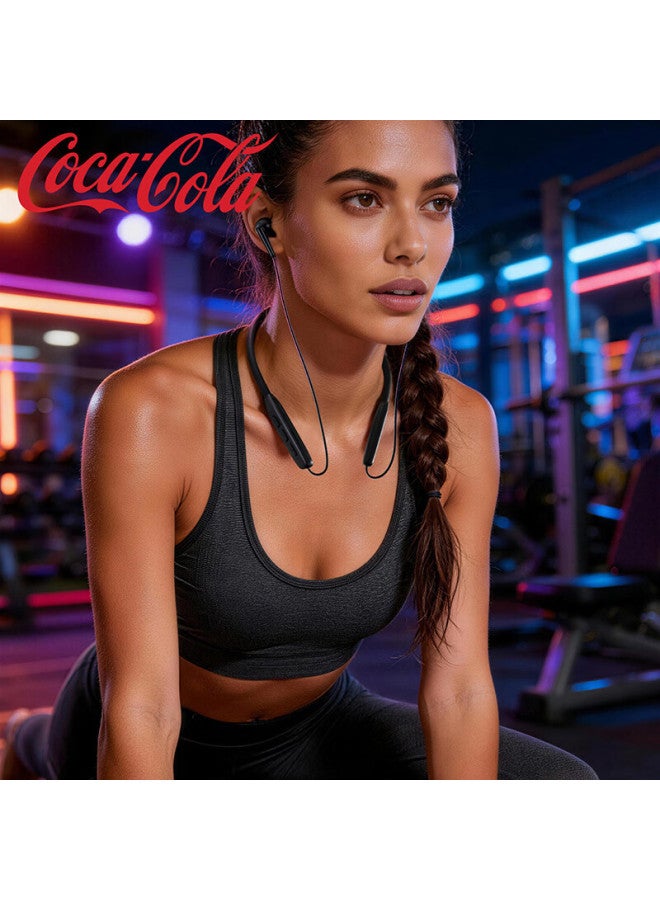 Coca-cola T78 Neckband Bluetooth Earphones Long Battery Life Wireless Sports Running Music Headphones Gift Compatible With Apple Huawei Xiaomi - Image 5