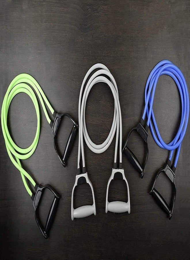 PRT GOLD Double Toning Resistance Tube Heavy Quality Exercise Band for Stretching, Full Body Workout, Home Gym and Toning for Men and Women - Image 5