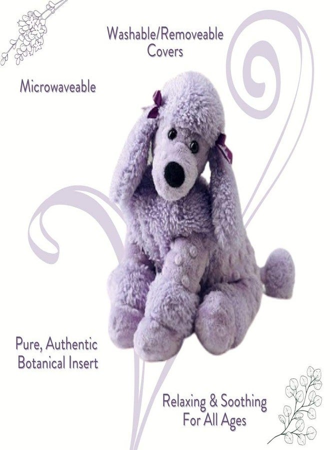 Sonoma Lavender Microwaveable Aromatherapy Stuffed Pillows, Plush Dog, Lavender Scented with Removable Washable Cover (Poodle) - Image 4