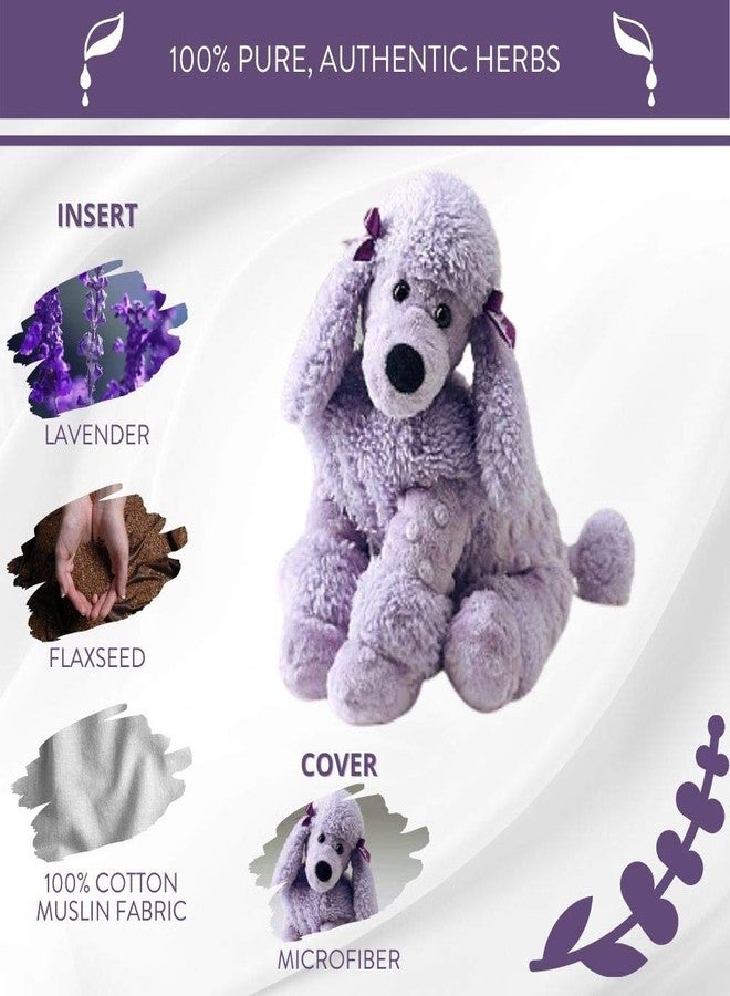 Sonoma Lavender Microwaveable Aromatherapy Stuffed Pillows, Plush Dog, Lavender Scented with Removable Washable Cover (Poodle) - Image 5