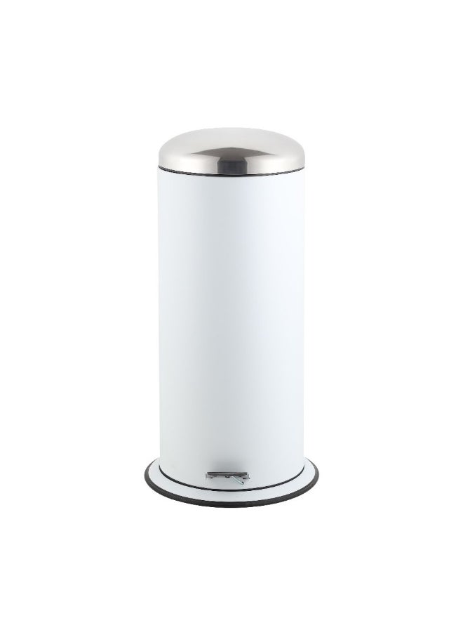 DANUBE HOME Falcon 30L Soft Close Dustbin – Durable Iron Trash Bin with Powder Coating Finish, Silent Lid Closure – Stylish Waste Bin for Kitchen, Office, Bathroom White 35 X70 Cm  - Image 3