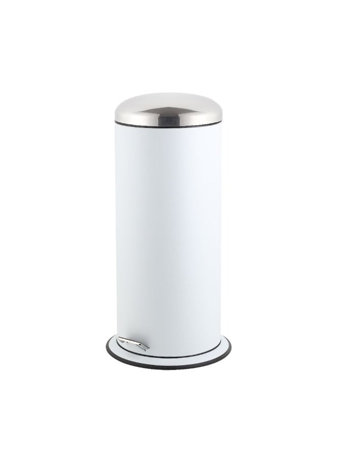 DANUBE HOME Falcon 30L Soft Close Dustbin – Durable Iron Trash Bin with Powder Coating Finish, Silent Lid Closure – Stylish Waste Bin for Kitchen, Office, Bathroom White 35 X70 Cm  - Image 2