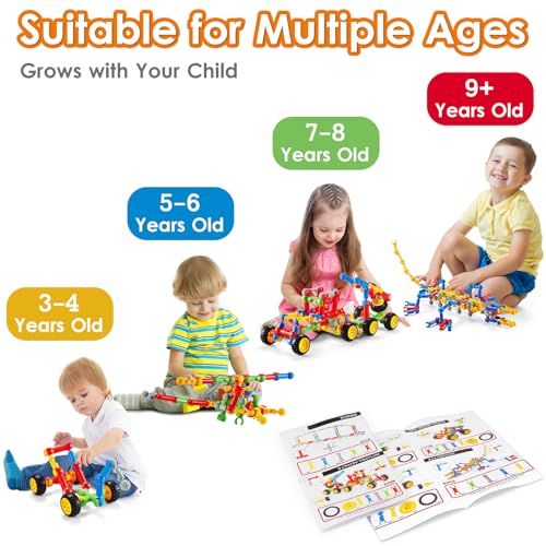 MOONTOY STEM Kits Building Toys for 3 4 5 6 7 8 Year Old Boy Girl Birthday Gift Educational Building Blocks for Kids Ages 35 57 48 68 Preschool Engineering Set Creative Activities Classroom Game - Image 5