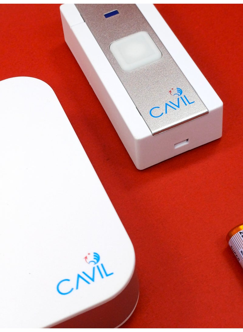 جرس باب رقمي لاسلكي كافيل CDB-501 | جرس باب ذكي بعيد المدى للمنزل والمكتب والمتجر - Image 4