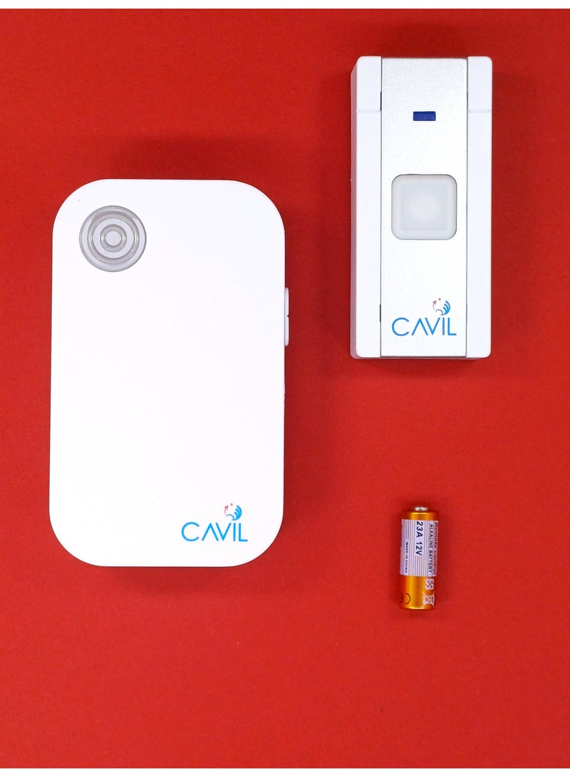 جرس باب رقمي لاسلكي كافيل CDB-501 | جرس باب ذكي بعيد المدى للمنزل والمكتب والمتجر - Image 1