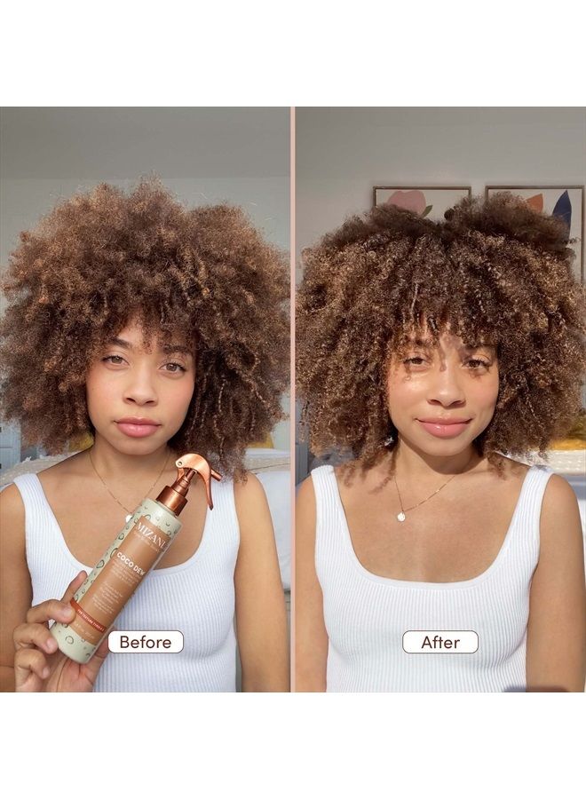 Mizani بخاخ ميزاني ستايل شيفتر سوسايتي كوكو ديو (بي)ريستيلينغ | بخاخ ترطيب وتصفيف 2 في 1 | للشعر المجعد والمجعد والمجعد | 6.8 أونصة سائلة - Image 4