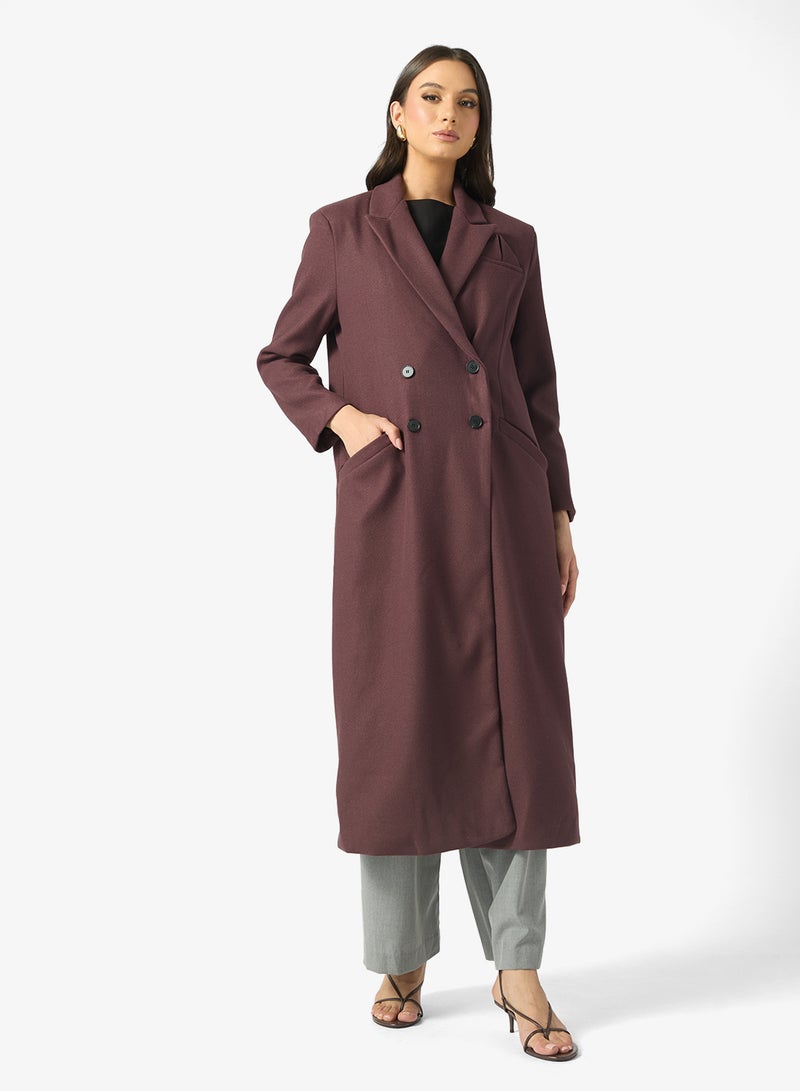 ELLA Longline Over Coat - Image 1
