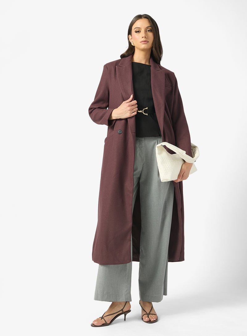 ELLA Longline Over Coat - Image 4