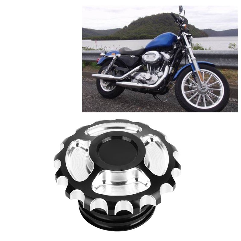Motorcycle CNC Aluminum Gas Fuel Tank Cover Cap Modified Accessory Fit for 883 1200 48 - Image 4