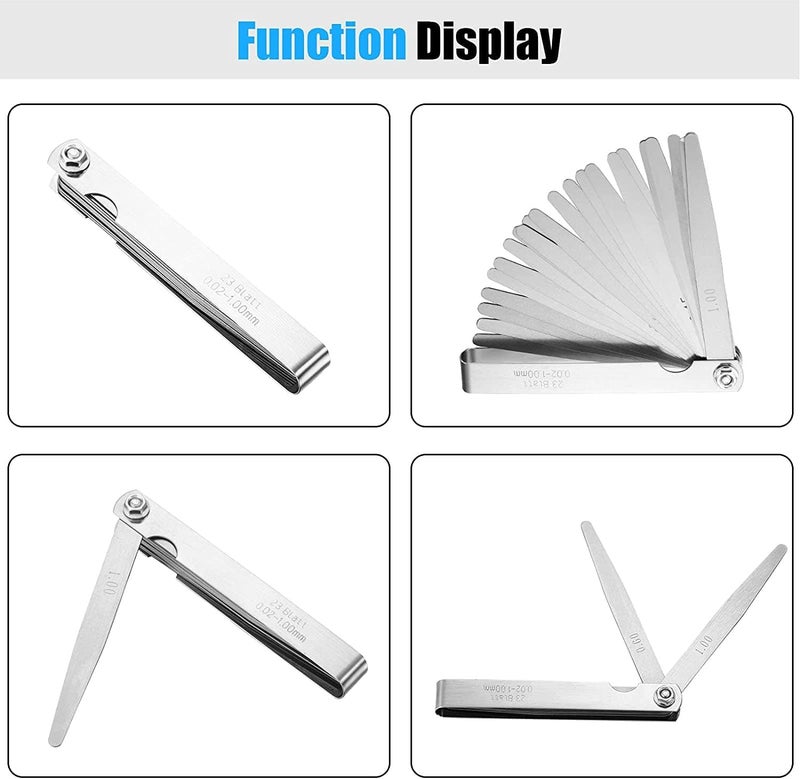 Utoolmart Feeler Gauge 200X17 Stainless Steel Thickness Gauge for Measuring Gap Width Thickness 1Pcs - Image 3