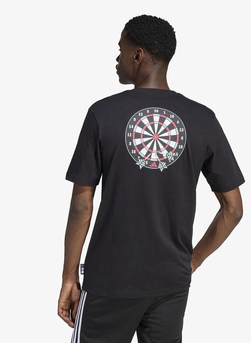 Adidas Novelty Dart Graphic T-Shirt - Image 2