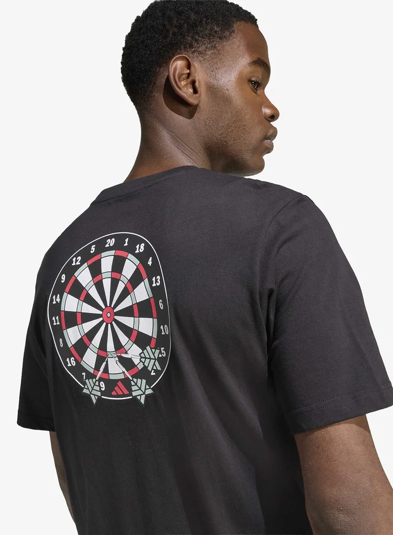 Adidas BLACK Novelty Dart Graphic T-Shirt for Men | Best Price UAE