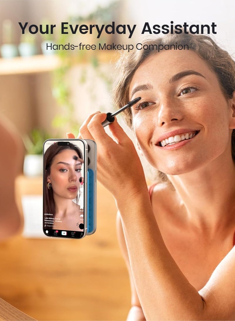 general Silicone Suction Cup Phone Case Mount Double Sided, Silicon Sticky Phone Grip with Higher Suction for Cell Phone, Hands-Free Phone Accessories Holder for Selfies and Videos, Blue - Image 2