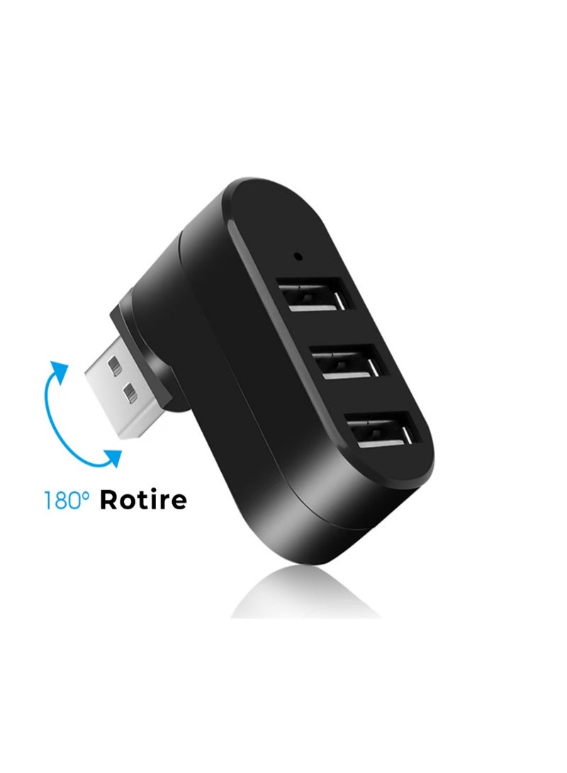 USB Hub Multi-Port Adapter with Ports USB Extension Splitter Design High-Speed Data Transmission with Voltage-stabilizing Chip for Laptop and Desktop Expansion - Image 5