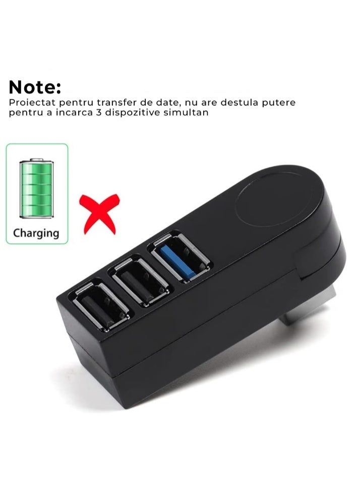 USB Hub Multi-Port Adapter with Ports USB Extension Splitter Design High-Speed Data Transmission with Voltage-stabilizing Chip for Laptop and Desktop Expansion - Image 4
