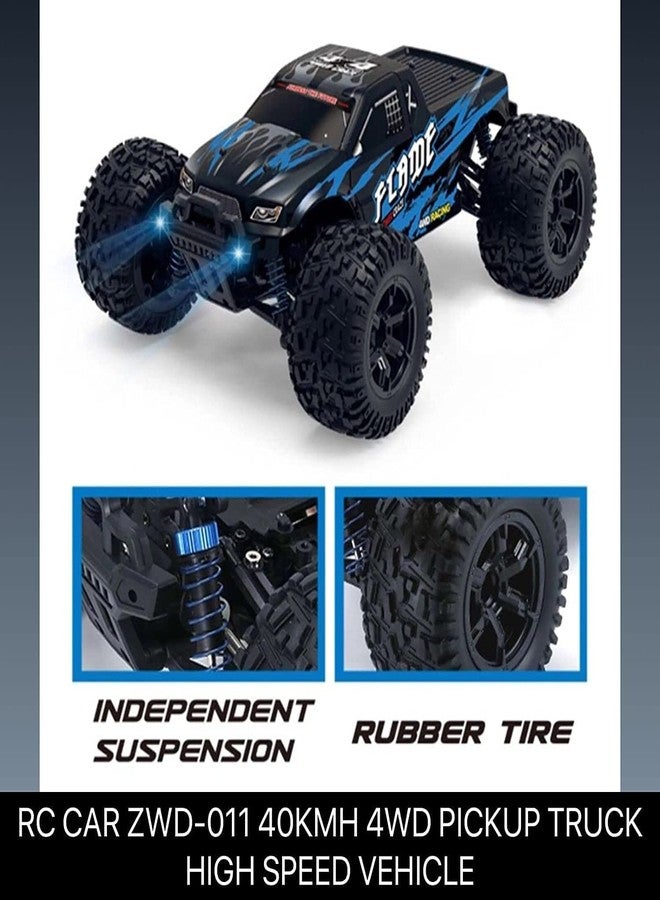 Rahisa High Speed 40Km/H 4Wd 2.4Ghz Remote Control Truck 9130, 1:16 Scale Radio Conrtolled Off-Road Rc Car Electronic Monster Truck R/C Rtr Hobby Cross-Country Car Buggy - Multicolor - Image 3