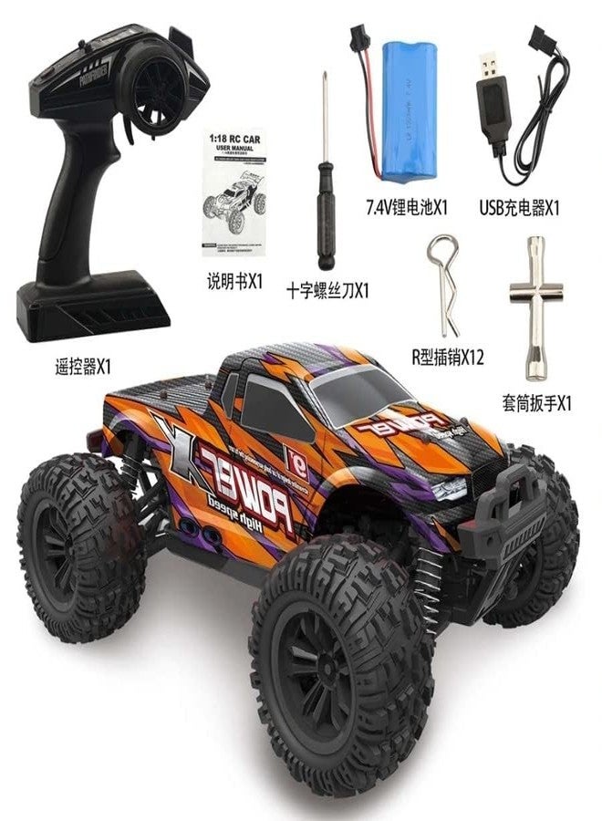 Rahisa High Speed 40Km/H 4Wd 2.4Ghz Remote Control Truck 9130, 1:16 Scale Radio Conrtolled Off-Road Rc Car Electronic Monster Truck R/C Rtr Hobby Cross-Country Car Buggy - Multicolor - Image 2